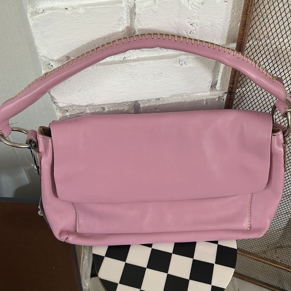 Tosca Blu pale pink Leather‎ shoulder Handbag